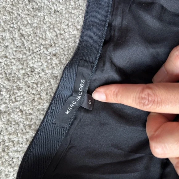 Marc Jacobs Black Wool A-Line Skirt - Picture 7 of 9